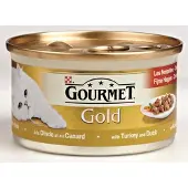 Gourmet gold fijne hapjes kalkoen / eend (24X85 GR)