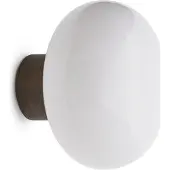 New Works Wandlamp Karl-Johan, dimbaar, zwart, Badkamer, Steen, Design, Wandlamp