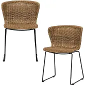 Woood Wings Tuinstoelen - Zand - Kunststof - 78x55x54 - Set van 2
