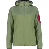 CMP - Women's Jacket Fix Hood 36G1226 - Fleecevest 34, olijfgroen