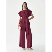 Willa Jumpsuit 'Vella' wijnrood