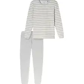 Schiesser Pyjama zilvergrijs