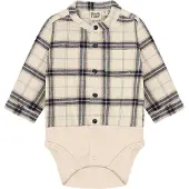 Hust & Claire Rompertje/body 'Bertil' beige / bruin / mintgroen