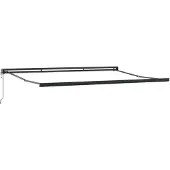 vidaXL Markies, antraciet, 5 x 3 meter, metaal