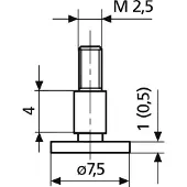 Mahr Schotelmeetinsert 7,5x1,0mm