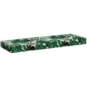 vidaXL 1-delig Bankkussen VUGHT 100% Polyester Bladpatroon