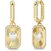 GUESS Oorbellen 'CRYSTAL LOVE' goud / transparant