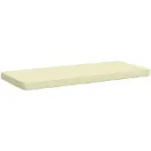 vidaXL 1-delig Bankkussen VUGHT 100% Polyester Crèmekleurig