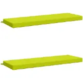 vidaXL Bankkussens SOEST 2 st 100% Polyester Heldere Groen.