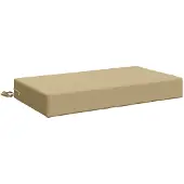 vidaXL Rugkussen SOEST 100% Polyester Beige 70 x 40 x 10 cm