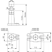 Format schroefbok mt.200 140-200mm