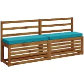 vidaXL 1-delig Bankkussen VUGHT 100% Polyester Turquoise