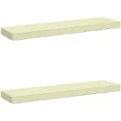 vidaXL 2-delige Bankkussens VUGHT 2 st 100% Polyester Crèmekleurig