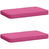 vidaXL 2-delige Bankkussens VUGHT 2 st 100% Polyester Roze