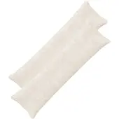 vidaXL Kussensloop 2 st HOUTEN Wit 40 x 145 cm Nep Konijnenbont