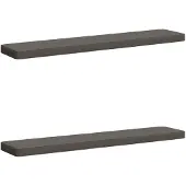 vidaXL 2-delige Bankkussens VUGHT 2 st 100% Polyester Grijs