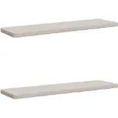 vidaXL 2-delige Bankkussens VUGHT 2 st 100% Polyester Wit