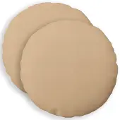vidaXL Kussensloop 2 st HEERLEN Crèmekleurig Diam. 30 cm Stof
