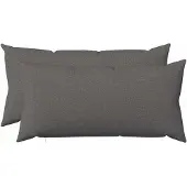 vidaXL Kussensloop 2 st HEERLEN Lichtgrijs 40 x 70 cm Stof