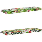 vidaXL Bankkussens SOEST 2 st 100% Polyester Meerkleurig