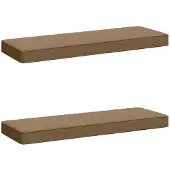 vidaXL 2-delige Bankkussens VUGHT 2 st 100% Polyester Taupe