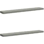 vidaXL 2-delige Bankkussens VUGHT 2 st 100% Polyester Grijs