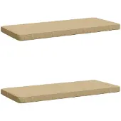 vidaXL 2-delige Bankkussens VUGHT 2 st 100% Polyester Beige