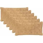 vidaXL Kussensloop 6 st HOUTEN Taupe 40 x 70 cm Nep Konijnenbont