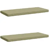 vidaXL 2-delige Bankkussens VUGHT 2 st 100% Polyester Lichtgroen