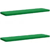 vidaXL 2-delige Bankkussens VUGHT 2 st 100% Polyester Groen