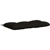 vidaXL Bankkussen VIANEN 100% Polyester Zwart 100 x 60 x 12 cm