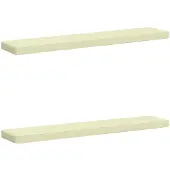vidaXL 2-delige Bankkussens VUGHT 2 st 100% Polyester Crèmekleurig