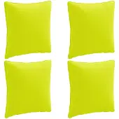 vidaXL Rugkussen PUTTEN 4 st 100% Polyester Heldere Groen.