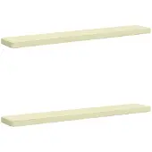 vidaXL 2-delige Bankkussens VUGHT 2 st 100% Polyester Crèmekleurig