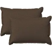 vidaXL Kussen met kussen HOUTEN 2 st Taupe Faux Linnen
