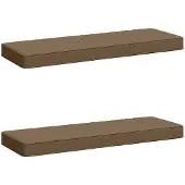 vidaXL 2-delige Bankkussens VUGHT 2 st 100% Polyester Taupe