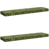 vidaXL 2-delige Bankkussens VUGHT 2 st 100% Polyester Blad Design