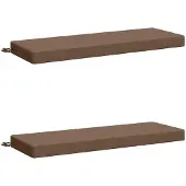 vidaXL Bankkussens SOEST 2 st 100% Polyester Taupe 100 x 40 x 8 cm