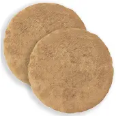vidaXL Kussensloop 2 st HEERLEN Taupe Diam. 40 cm Nep Konijnenbont