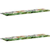 vidaXL Bankkussens SOEST 2 st 100% Polyester Meerkleurig