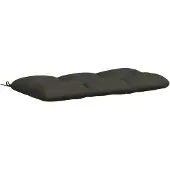 vidaXL Bankkussen VIANEN 100% Polyester Antraciet 100 x 60 x 12 cm