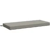 vidaXL Bankkussen SOEST 100% Polyester Grijs 110 x 50 x 8 cm