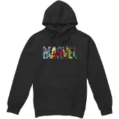 Marvel Trui met capuchon - Comic Logo - S tot XXL - voor Mannen - zwart | Maat XL