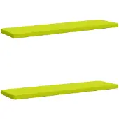 vidaXL 2-delige Bankkussens VUGHT 2 st 100% Polyester Heldere Groen.