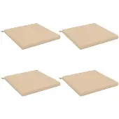 vidaXL Zitkussens SOEST 4 st 100% Polyester Crèmekleurig