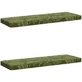vidaXL 2-delige Bankkussens VUGHT 2 st 100% Polyester Blad Design