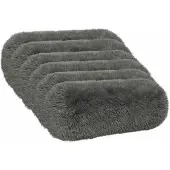 vidaXL Kussensloop 6 st HEERLEN Lichtgrijs Ø 15 x 40 cm PV Fleece