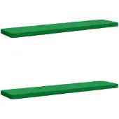 vidaXL 2-delige Bankkussens VUGHT 2 st 100% Polyester Groen