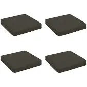 vidaXL 4-Piece Zitkussens VUGHT 4 st 100% Polyester Antraciet