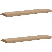 vidaXL Bankkussens SOEST 2 st 100% Polyester Zand 180 x 40 x 8 cm
